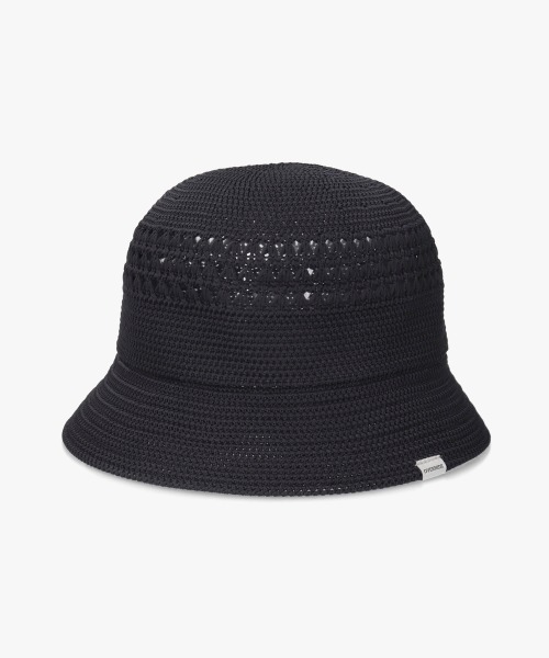 OVERRIDE（オーバーライド）の「OVERRIDE  REP OPENWORK KNIT HAT / オーバーライド（ハット・メンズ・ブラック/ライトブラウン/ホワイト/ライトパープル・59cm）」の3枚目の写真