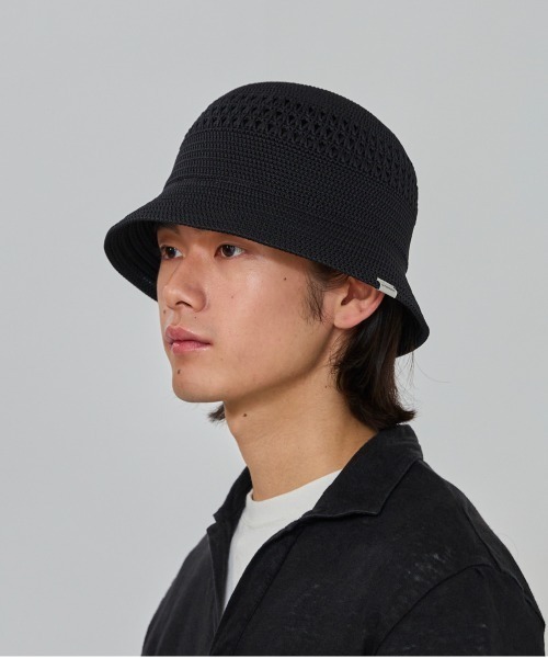OVERRIDE（オーバーライド）の「OVERRIDE  REP OPENWORK KNIT HAT / オーバーライド（ハット・メンズ・ブラック/ライトブラウン/ホワイト/ライトパープル・59cm）」の11枚目の写真