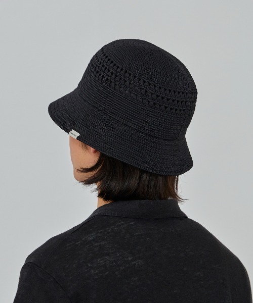 OVERRIDE（オーバーライド）の「OVERRIDE  REP OPENWORK KNIT HAT / オーバーライド（ハット・メンズ・ブラック/ライトブラウン/ホワイト/ライトパープル・59cm）」の13枚目の写真