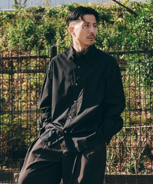 Subciety(サブサエティ)の「High count cotton shirt(シャツ/ブラウス・メンズ・サックスブルー/ブラック/ホワイト・X-LARGE/LARGE/MEDIUM/SMALL)」の18枚目の写真