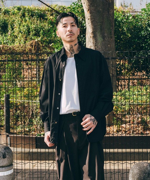 Subciety(サブサエティ)の「High count cotton shirt(シャツ/ブラウス・メンズ・サックスブルー/ブラック/ホワイト・X-LARGE/LARGE/MEDIUM/SMALL)」の19枚目の写真