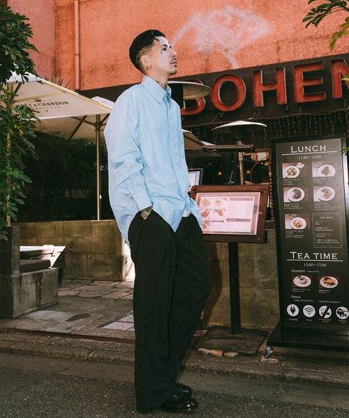 Subciety(サブサエティ)の「High count cotton shirt(シャツ/ブラウス・メンズ・サックスブルー/ブラック/ホワイト・X-LARGE/LARGE/MEDIUM/SMALL)」の5枚目の写真