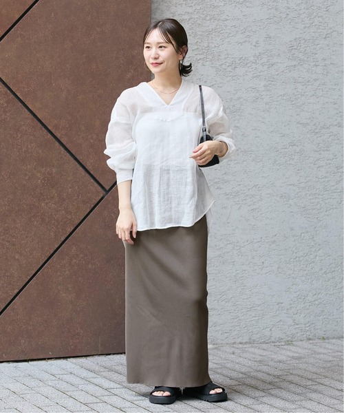 JOURNAL STANDARD(ジャーナルスタンダード)の「《追加》ハリヌキテレコロングスカート(スカート・レディース・チャコールグレー/ブラック・FREE)」の11枚目の写真
