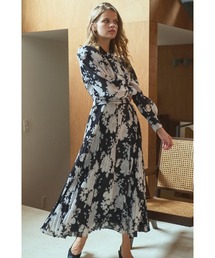 【ほぼ新品】Estella.K エステラケー カシュクールドットドレス エステラケーestella-k. カシュクールドットドレス