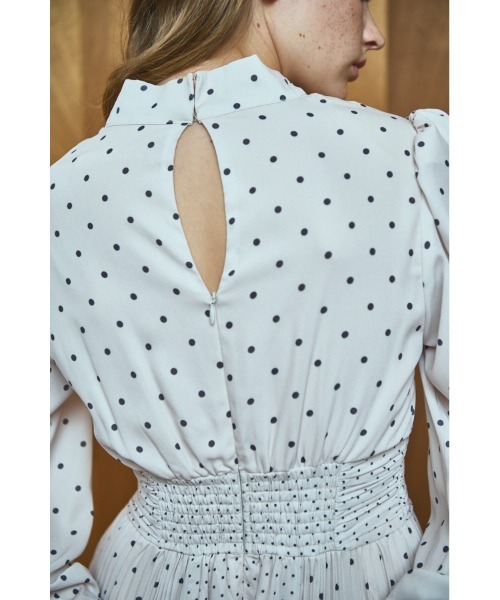 Estella.K(エステラケー)の「Abby Dress クロスネックタイドットドレス(ワンピース・レディース・ブラック系その他/ホワイト系その他/ブラック系その他2/ピンク系その他・FREE)」の21枚目の写真