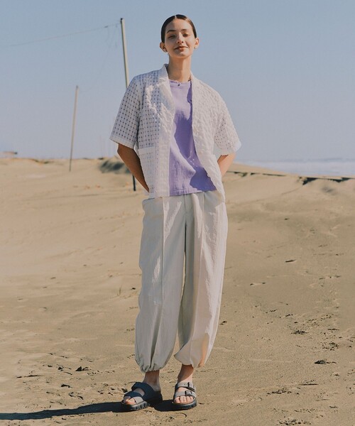 B:MING by BEAMS(ビーミングバイビームス)の「シアー チェック ジャケット(S~M)(テーラードジャケット・レディース・ホワイト/ブラック・MEDIUM/SMALL)」の12枚目の写真