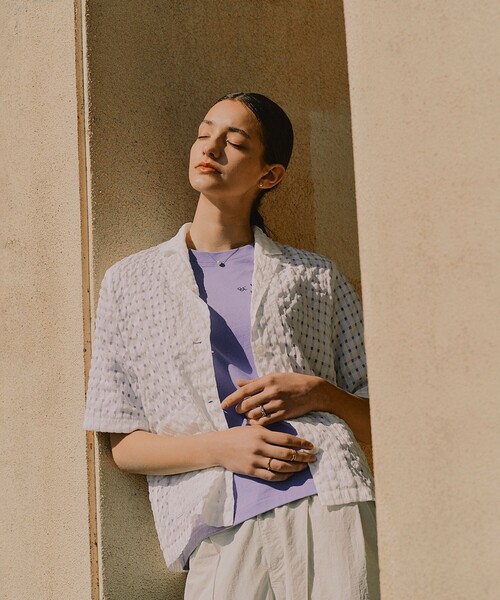 B:MING by BEAMS(ビーミングバイビームス)の「シアー チェック ジャケット(S~M)(テーラードジャケット・レディース・ホワイト/ブラック・MEDIUM/SMALL)」の14枚目の写真