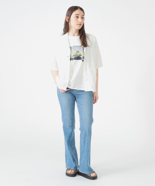 B:MING by BEAMS(ビーミングバイビームス)の「シアー チェック ジャケット(S~M)(テーラードジャケット・レディース・ホワイト/ブラック・MEDIUM/SMALL)」の16枚目の写真