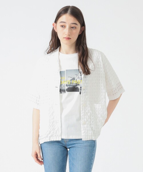 B:MING by BEAMS テーラードジャケット 春夏　ゴルフジャケット セール】シアー チェック ジャケット（S～M）（テーラード