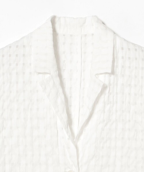 B:MING by BEAMS(ビーミングバイビームス)の「シアー チェック ジャケット(S~M)(テーラードジャケット・レディース・ホワイト/ブラック・MEDIUM/SMALL)」の20枚目の写真