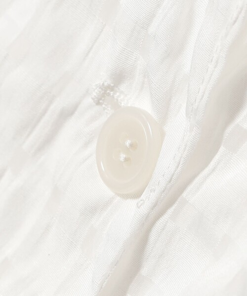 B:MING by BEAMS(ビーミングバイビームス)の「シアー チェック ジャケット(S~M)(テーラードジャケット・レディース・ホワイト/ブラック・MEDIUM/SMALL)」の4枚目の写真