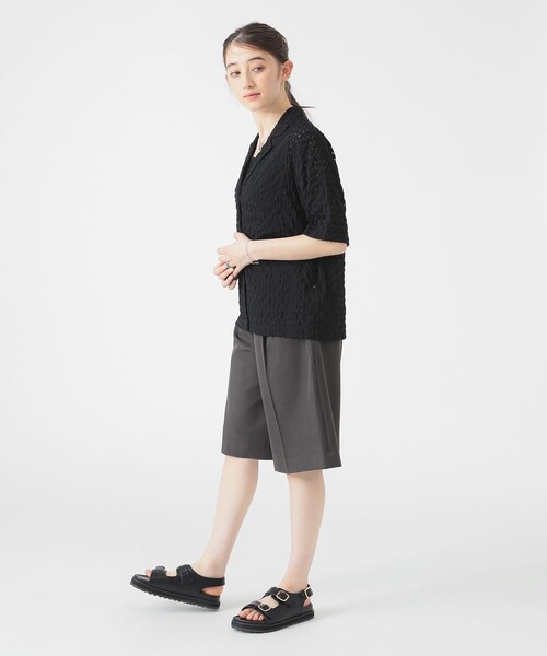 B:MING by BEAMS(ビーミングバイビームス)の「シアー チェック ジャケット(S~M)(テーラードジャケット・レディース・ホワイト/ブラック・MEDIUM/SMALL)」の6枚目の写真