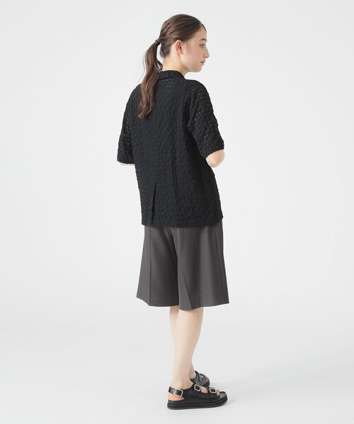 B:MING by BEAMS(ビーミングバイビームス)の「シアー チェック ジャケット(S~M)(テーラードジャケット・レディース・ホワイト/ブラック・MEDIUM/SMALL)」の7枚目の写真