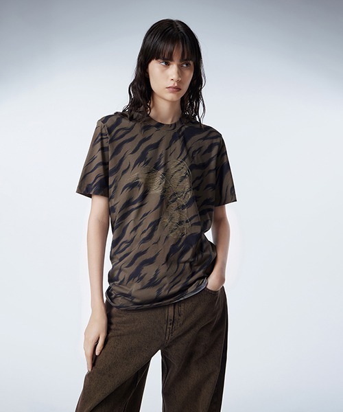 tシャツ Rabbit-motif Lepard T-shirt レディース セール】Rabbit-motif Lepard T-shirt（Tシャツ/カットソー