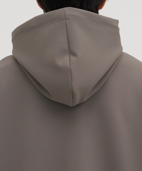 別注 Zip Up Hoodie With Washable Leather Pocket（パーカー