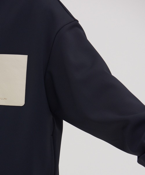 別注 Zip Up Hoodie With Washable Leather Pocket（パーカー