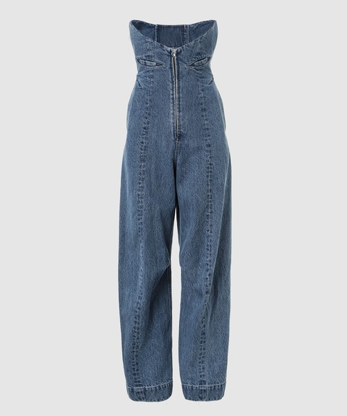 YOHEI OHNO（ヨウヘイオオノ）の「High Waist Denim（デニムパンツ・レディース・ブラック/インディゴブルー・36）」の2枚目の写真