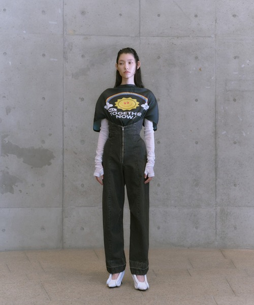 YOHEI OHNO（ヨウヘイオオノ）の「High Waist Denim（デニムパンツ・レディース・ブラック/インディゴブルー・36）」の3枚目の写真