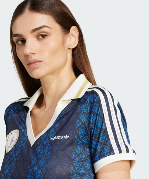 adidas(アディダス)の「アディダス オリジナルス レトロ スポーツ クリケット インスパイアード ジャージー / アディダスオリジナルス adidas Originals(Tシャツ/カットソー・レディース・ブラック/ブラウン・SMALL/X-SMALL/XX-LARGE/3XL/LARGE/MEDIUM/X-LARGE)」の7枚目の写真