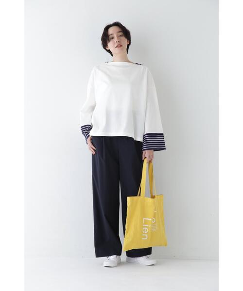human woman(ヒューマンウーマン)の「【4サイズ展開】◆Pレーヨン麻ポプリンマーベルトセミワイドパンツ(その他パンツ・レディース・ネイビー/ベージュ系その他2/ベージュ系その他3・SMALL/MEDIUM/LARGE/X-SMALL)」の15枚目の写真