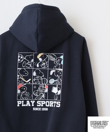 PEANUTS裏起毛プルパーカー