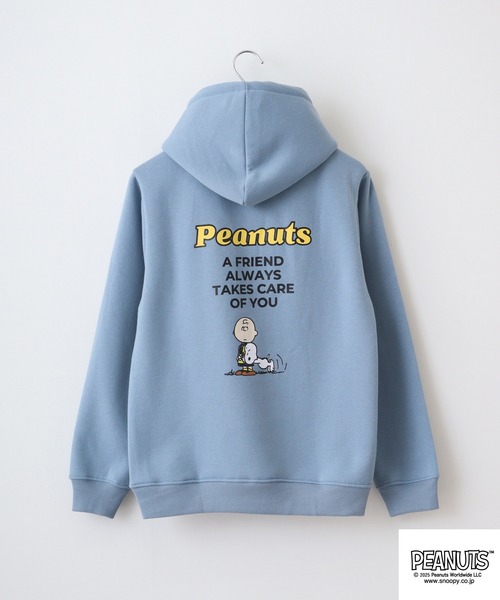 PEANUTS（ピーナッツ）の「PEANUTS裏起毛プルパーカー（パーカー・メンズ・オートミール/ネイビー/チャコール/オフホワイト/ブラック/ブルーグレー・M/L/LL）」の14枚目の写真