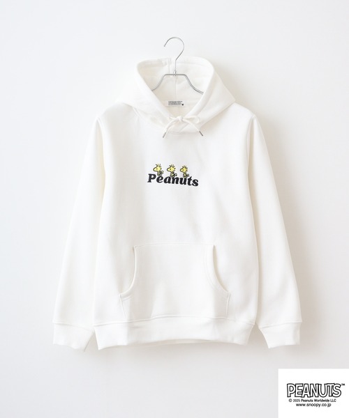 PEANUTS（ピーナッツ）の「PEANUTS裏起毛プルパーカー（パーカー・メンズ・オートミール/ネイビー/チャコール/オフホワイト/ブラック/ブルーグレー・M/L/LL）」の8枚目の写真