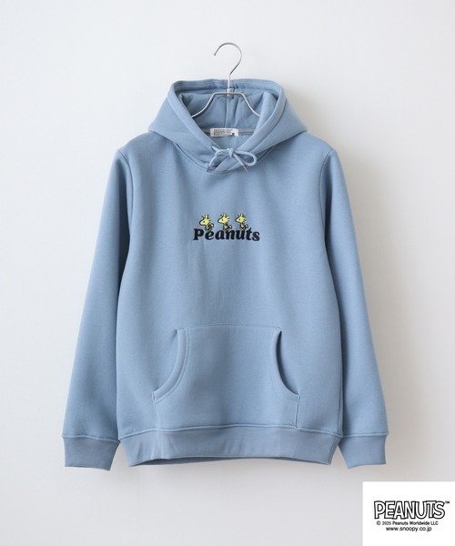 PEANUTS（ピーナッツ）の「PEANUTS裏起毛プルパーカー（パーカー・メンズ・オートミール/ネイビー/チャコール/オフホワイト/ブラック/ブルーグレー・M/L/LL）」の12枚目の写真