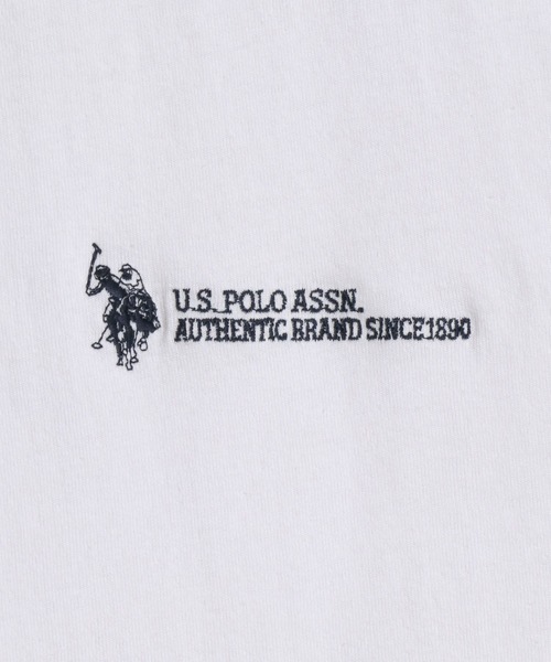 U.S. POLO ASSN.(ユーエスポロアッスン)の「U.S. POLO ASSN./ユーエスポロアッスン 別注 オーバーサイズ ワンポイント刺繍 半袖Tシャツ レディース メンズ(Tシャツ/カットソー・メンズ・ベージュ/ダークグリーン/ブラック/ホワイト/カーキ/ダークブルー/オートミール・M/L/LL)」の17枚目の写真