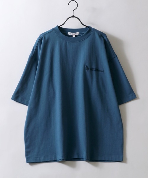 U.S. POLO ASSN.(ユーエスポロアッスン)の「U.S. POLO ASSN./ユーエスポロアッスン 別注 オーバーサイズ ワンポイント刺繍 半袖Tシャツ レディース メンズ(Tシャツ/カットソー・メンズ・ベージュ/ダークグリーン/ブラック/ホワイト/カーキ/ダークブルー/オートミール・M/L/LL)」の14枚目の写真