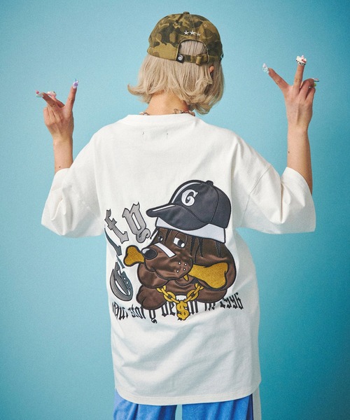 GALFY(ガルフィー)の「GALFY-ウェッサイ成金Tee(Tシャツ/カットソー・メンズ・ブラック/サックスブルー/ホワイト・L/XL)」の10枚目の写真