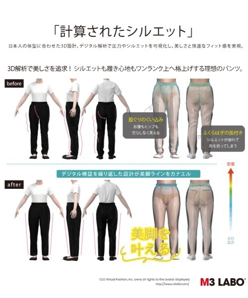 Right-on(ライトオン)の「OWN(オウン)【レディース】【体型カバー/ウエストゴム】「キレカナ」3Dテーパードパンツ(その他パンツ・レディース・ライトベージュ/ブルー/ブラック・M/L/XL/S)」の17枚目の写真
