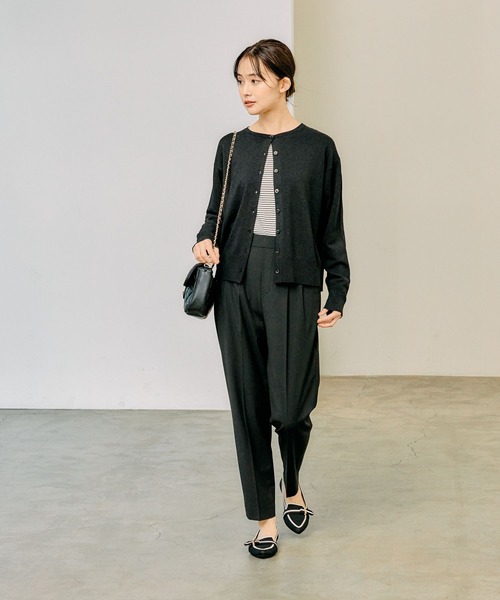 GLOBAL WORK（グローバルワーク）の「ラクッションベルトニットパンプス/290988（パンプス・レディース・ブラック/アイボリー/その他/シルバー/ホワイト系その他7/ブラック系1・SMALL/MEDIUM/LARGE）」の9枚目の写真