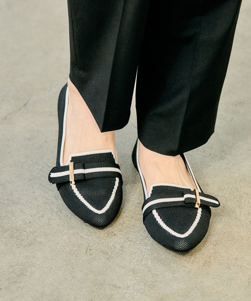 GLOBAL WORK（グローバルワーク）の「ラクッションベルトニットパンプス/290988（パンプス・レディース・ブラック/アイボリー/その他/シルバー/ホワイト系その他7/ブラック系1・SMALL/MEDIUM/LARGE）」の10枚目の写真