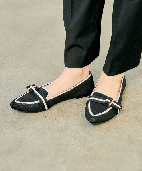 GLOBAL WORK（グローバルワーク）の「ラクッションベルトニットパンプス/290988（パンプス・レディース・ブラック/アイボリー/その他/シルバー/ホワイト系その他7/ブラック系1・SMALL/MEDIUM/LARGE）」の11枚目の写真