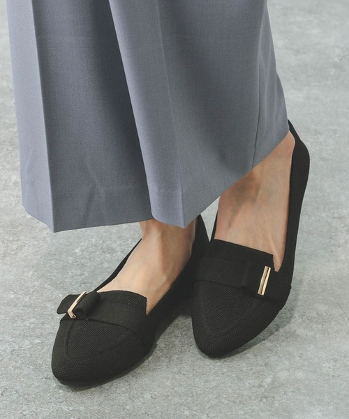 GLOBAL WORK（グローバルワーク）の「ラクッションベルトニットパンプス/290988（パンプス・レディース・ブラック/アイボリー/その他/シルバー/ホワイト系その他7/ブラック系1・SMALL/MEDIUM/LARGE）」の12枚目の写真