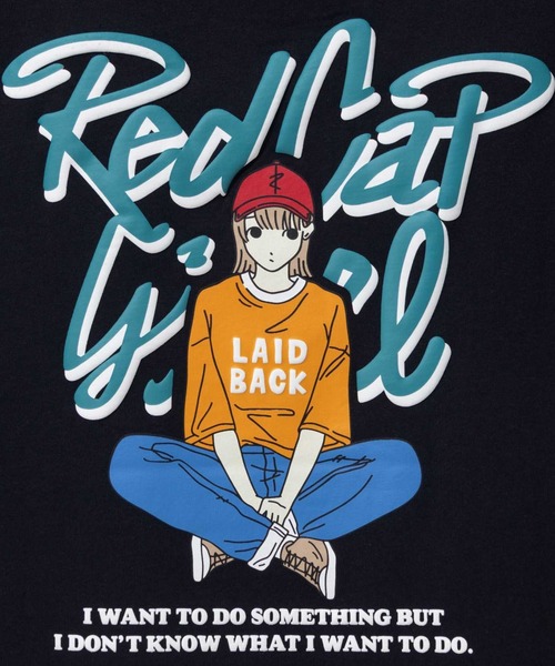 Red Cap Girl(レッドキャプガール)の「RED CAP GIRL 天竺 バックプリントTシャツ(Tシャツ/カットソー・メンズ・ブルー/チャコールグレー/杢グレー/ブラック/ホワイト・L/M)」の11枚目の写真