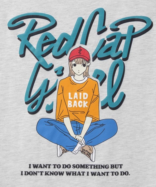 Red Cap Girl(レッドキャプガール)の「RED CAP GIRL 天竺 バックプリントTシャツ(Tシャツ/カットソー・メンズ・ブルー/チャコールグレー/杢グレー/ブラック/ホワイト・L/M)」の17枚目の写真