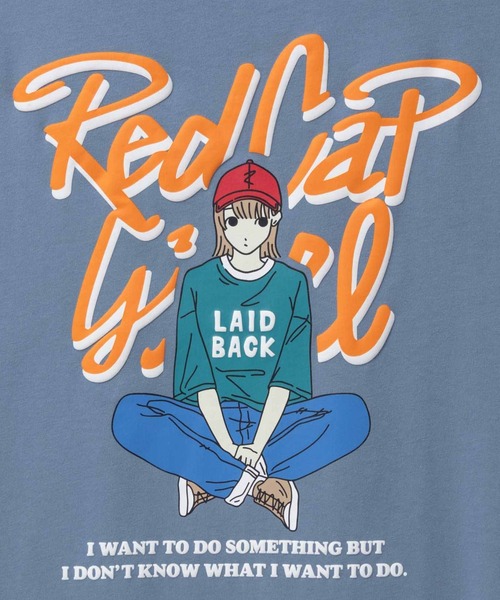 Red Cap Girl(レッドキャプガール)の「RED CAP GIRL 天竺 バックプリントTシャツ(Tシャツ/カットソー・メンズ・ブルー/チャコールグレー/杢グレー/ブラック/ホワイト・L/M)」の20枚目の写真