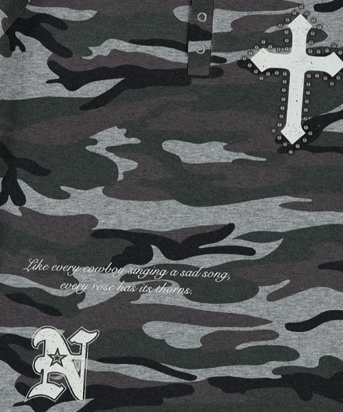 A'GEM/9 × .kom 『NIIER NOR/ニーアノア』 VINTAGE CROSS BUTTON
