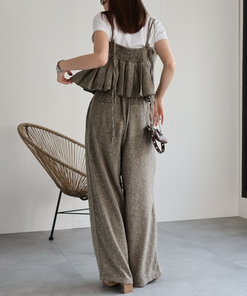 sakishimatokyo（サキシマトーキョー）の「サマーツイードタックワイドパンツ（その他パンツ・レディース・グレー/アイボリー/ブラック/ブラウン・FREE）」の19枚目の写真