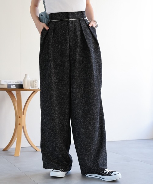 めかこ様専用】sacai 2023秋冬 ツイード ワイドパンツ サイズ1