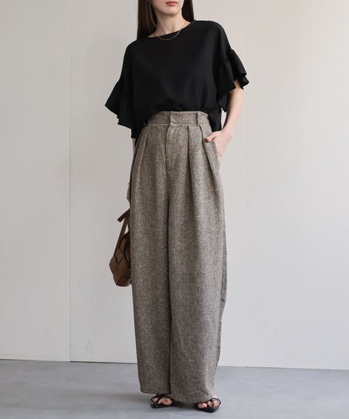 model：162cm 着用サイズ：F