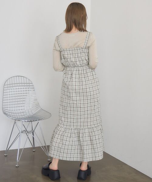 RETRO GIRL（レトロガール）の「ギャザーキャミOP（ワンピース・レディース・ブラック/ホワイト系その他/ブラウン系その他2・FREE）」の21枚目の写真