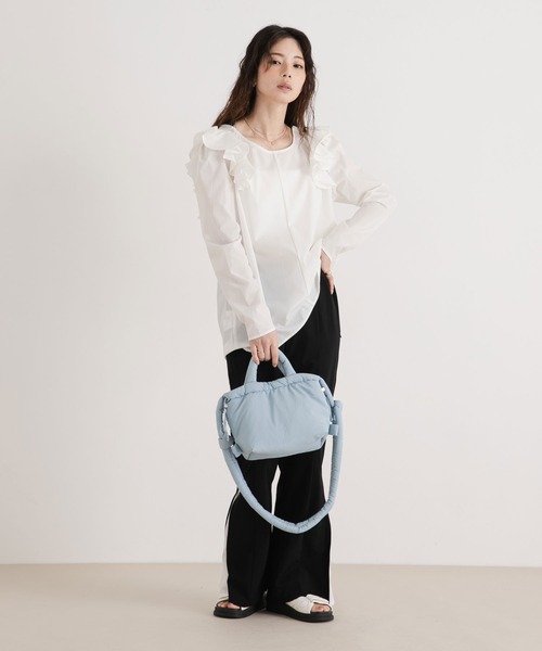 rectangle（レクタングル）の「マルチウェイナイロンミニバッグ（ショルダーバッグ・レディース・ホワイト/ブルー/グレイッシュベージュ/ブラック・FREE）」の9枚目の写真