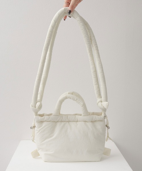 rectangle（レクタングル）の「マルチウェイナイロンミニバッグ（ショルダーバッグ・レディース・ホワイト/ブルー/グレイッシュベージュ/ブラック・FREE）」の13枚目の写真