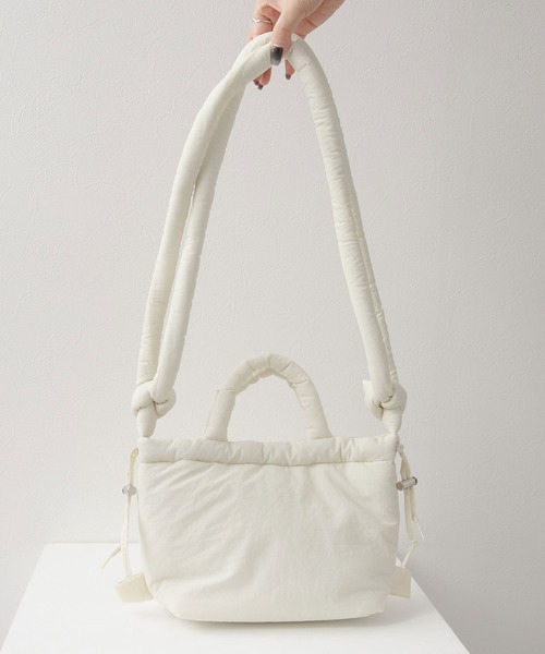 rectangle（レクタングル）の「マルチウェイナイロンミニバッグ（ショルダーバッグ・レディース・ホワイト/ブルー/グレイッシュベージュ/ブラック・FREE）」の14枚目の写真