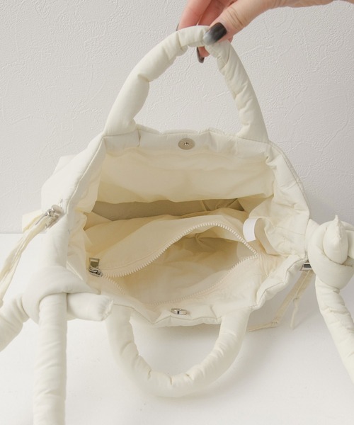 rectangle（レクタングル）の「マルチウェイナイロンミニバッグ（ショルダーバッグ・レディース・ホワイト/ブルー/グレイッシュベージュ/ブラック・FREE）」の20枚目の写真