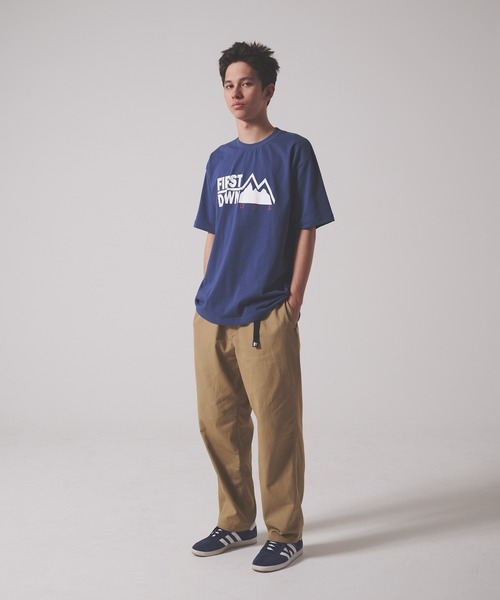 FIRST DOWN（ファーストダウン）の「プリントロゴ ショートスリーブ Tシャツ（Tシャツ/カットソー・メンズ・ネイビー/ブラック/ホワイト/杢グレー・M/S/XL/L/XXL）」の4枚目の写真