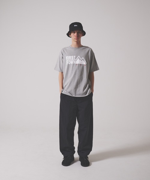 FIRST DOWN（ファーストダウン）の「プリントロゴ ショートスリーブ Tシャツ（Tシャツ/カットソー・メンズ・ネイビー/ブラック/ホワイト/杢グレー・M/S/XL/L/XXL）」の20枚目の写真